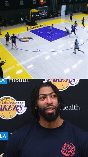 Competition & energy allllll training camp -- LeBron & Bronny trade buckets during Lakers practice ✔️ | Los Angeles Lakers