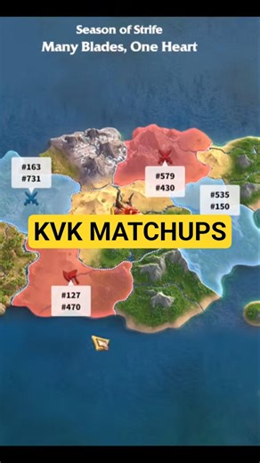 SoS3 KVK Matchups Call Of Dragons