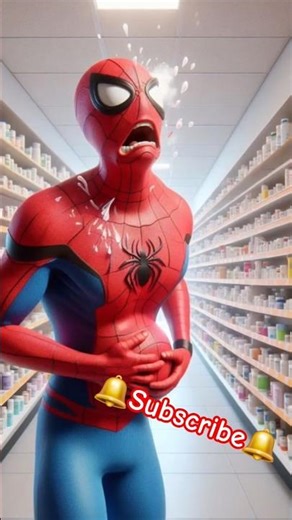 Spider-Man with explosive diarrhea🕷💩🧻 #spiderman #shorts #entertainment