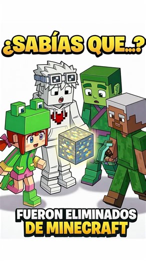 DID YOU KNOW Minecraft REMOVED these CHARACTERS 😱 #minecraft #shortvideo #shorts