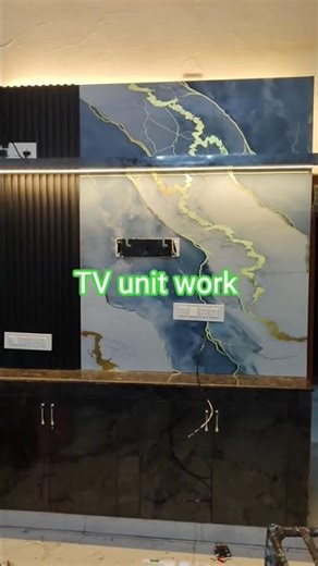 TV unit work design #carpenter #interiordesign #work