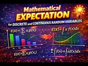 Mathematical Expectation | Discrete & Continuous RVs || ASRB NET Agricultural Statistics|| Part-01