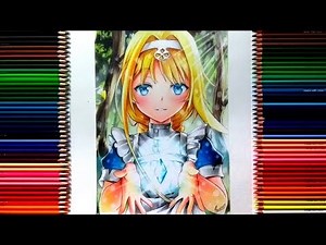 Drawing - Alice Zuberg ( Sword art online Alicization ) [ (プロジェクト・アリシゼーション ]