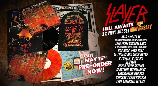 SLAYER Posts Extensive Unboxing Of Hell Awaits 40th Anniversary Set - Metal Injection