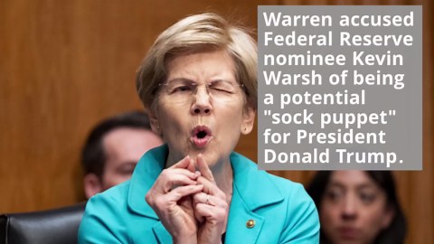 Liz Warren in disbelief after CNBC host compares her rhetoric on Fed nominee to Trump's