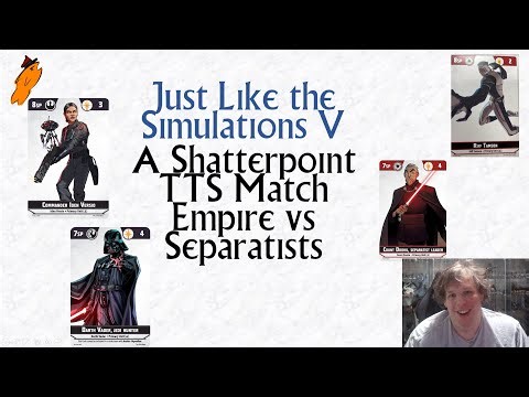 Star Wars Shatterpoint Tabletop Simulator - Dooku and Riff vs Vader Jedi Hunter and Iden