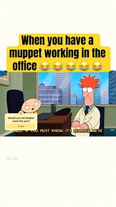 When you have a muppet working in the office: #muppets #memes #comedy #familyguy #stewiegriffin #lol | Dudja