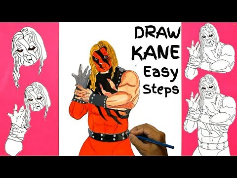 How To DRAW KANE WWE | Drawing KANE wwe | All Real Draw