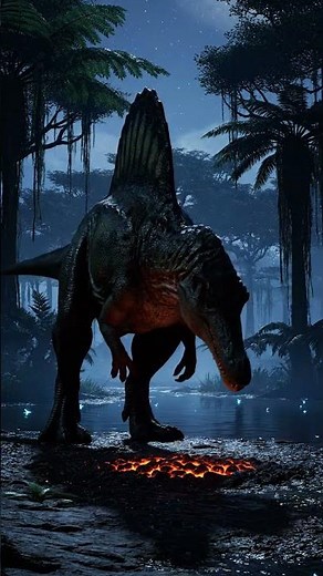 Spinosaurus vs a stalking Baryonyx in a Prehistoric World