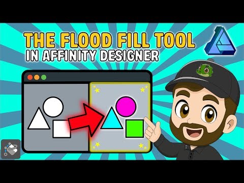 🎨 Affinity Designer Tutorial – How to Use the Flood Fill Tool (Step-by-Step)