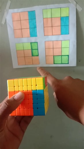 7x7 Rubiks cube solve trick 🎯#shorts