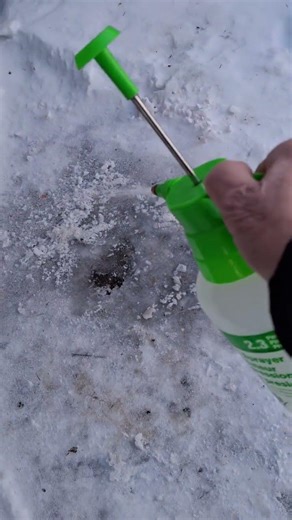 Life amazing spray brine on ice and snow melt hack