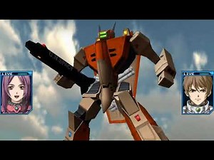 Macross Ace Frontier [PSP] マクロス エース フロンティア Gameplay