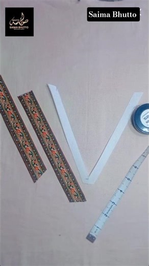 Neck Design Bukram Pattern Cutting Tutorial | Perfect Stitching Guide 🔥#sewing #youtubeshorts #short