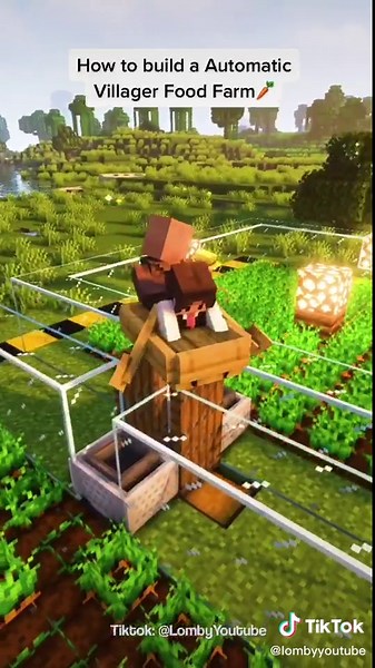 Automatic Food Farm🥕 #minecraft #minecraftfarm #minecraftfarms #minecrafthacks #mc #relaxing #aesthetic #minecraftaesthetic
