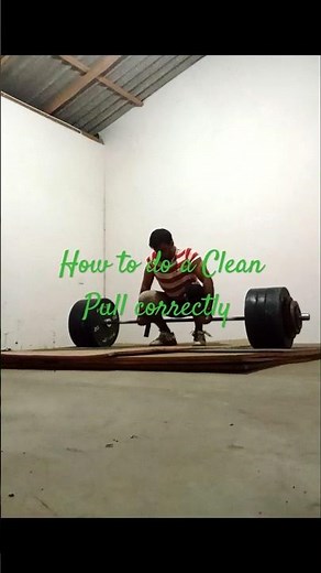 How to do a CLEAN PULL Slow motion 192 kg #lifter