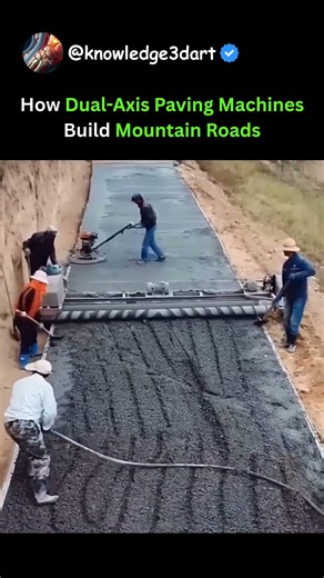 How Dual-Axis Paving Machines Build Mountain Roads