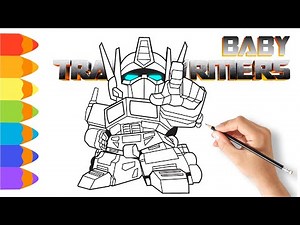 How to Draw BABY TRANSFORMERS | Optimus Prime Drawing Step by Step