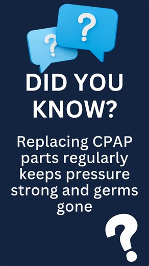 Did you know fresh CPAP parts = stronger pressure cleaner air? 💨 Keep it clean, keep it working. #CPAPCare #SleepBetter #CleanCPAP #CPAPTips #HealthySleep #BreatheEasy | The CPAP Shop
