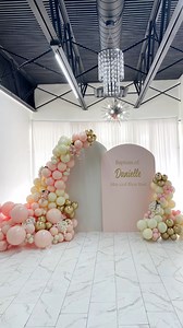 39K views · 359 reactions | Loving the soft colors of this baptism backdrop! #backdrop #balloons #balloongarland #blushpink #baptism #babygirl #eventdecor #sweetspaceevents #thesweetspace #tamarac | The Sweet Space | Facebook