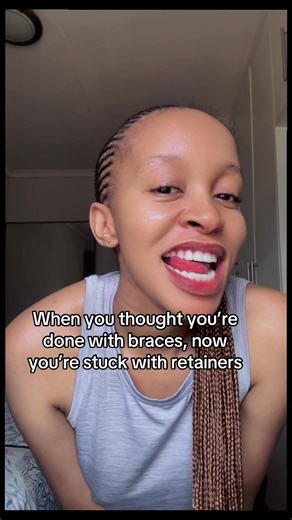 I thought I’m free from braces but now I have to deal with retainers 🥹 to keep my teeth in alignment. #fyp #viral #braces #retainers #tiktokbotswana🇧🇼tiktoksouthafrica🇿🇦