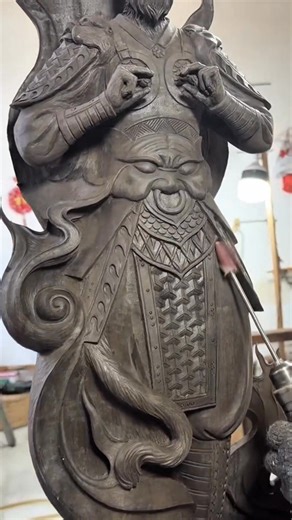 The smoothing process in wood carving. This stage refines the carving, removing tool marks and rough textures to achieve a clean, polished finish. It highlights the beauty of the wood and prepares the piece for its final presentation. #woodcarving #woodfinishing #woodworking #woodart #handcarved #smoothingprocess #craftsmanship #artisanlife #wooddetails #traditionalwoodcarving #woodlover #fblifestyle | WoodArt