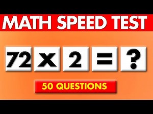 Math Speed Test - MEDIUM LEVEL | Human Calculator Challenge