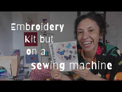 I don't like Hand Embroidery So I Used My Sewing Machine Instead