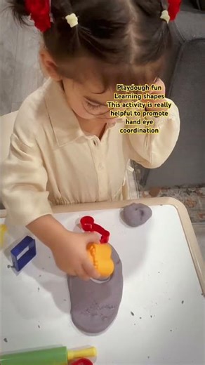 Playdough Fun! Rolling & Making Shapes ✨ | Creative Kids Activity #PlaydoughFun #KidsActivity