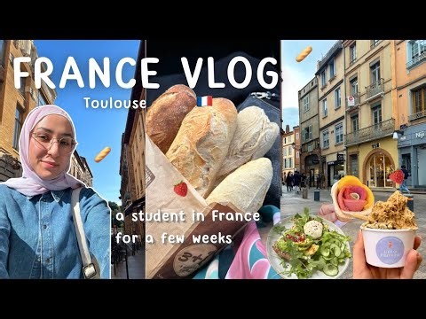 A Weekly Vlog in a Student's Life in France / Toulouse Travel Vlog + Taking Study Breaks