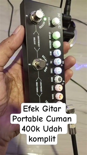 Pedal Efek Gitar Cuman 400K doang udah komplit #efekgitar #efekgitarmurah #shorts