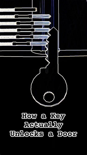 How a Key Actually Unlocks a Door 🗝️