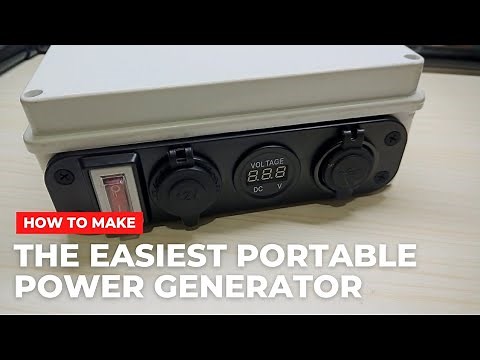 DIY EASY SOLDERLESS PORTABLE POWER GENERATOR