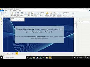 Tutorial- 13 Change Database & Server name dynamically using Query Parameters in Power Bi