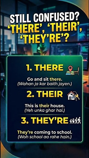 Stop Making This English Mistake! There vs Their vs They're - Difference Between There and Their