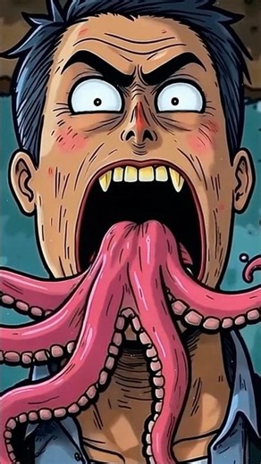 The Man Who Swallowed a Live Octopus #scarystory #animeted #mystery #horror #usa