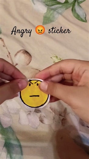 DIY single angry 😡 sticker