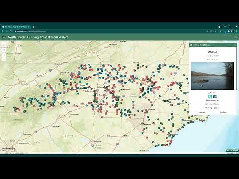 NC Wildlife Fishing Access Map Tutorial