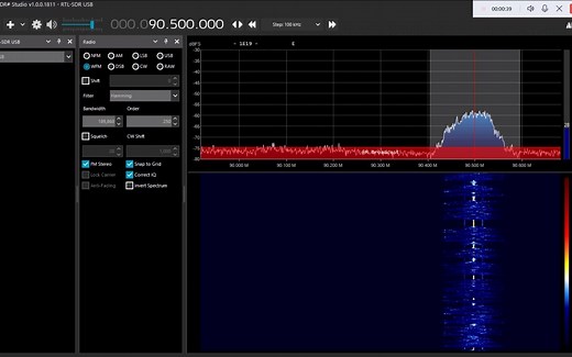 使用SDRsharp进行频谱观察