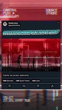 SUCCESSFUL MANIPULATION OF LIGHT #death note episode 7 part3