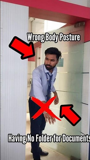 Wrong vs Right Body Posture in Interviews 😬✅ | Interview Tips #Shorts