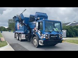 Brand New Garbage Truck! Republic Services Mack MRU/ McNeilus Autoreach in Cammack Village