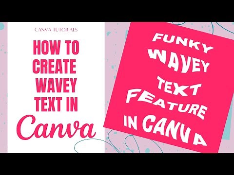 How to create a WAVE in your TEXT ON CANVA #canva #createoncanva #canvassador