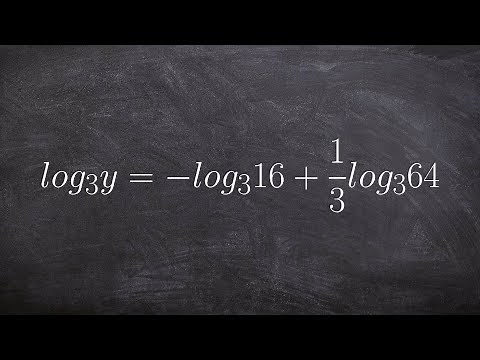 Algebra 2 - using the quotient rule of logarithms and properties of exponents to solve an equation