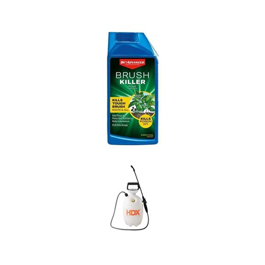 2 Gallon Multi-Purpose Pump Sprayer and 32 oz Brush Killer Plus Concentrate Combo - The Home Depot