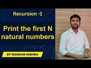 🔁 Recursion-1 (Basic Recursion Explained | Print Natural Numbers in Reverse Order (Step-by-Step))