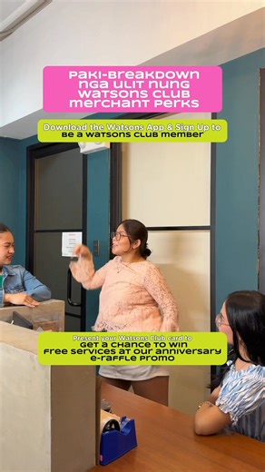 Get a chance to win free services at our Watsons Club Anniversary E-Raffle Promo from our key partners David’s Salon, Browhaus, Strip, Felipe & Sons and BeFit. Just download the Watsons app for FREE and register to be a Watsons Club member! 🛒✨ What are you waiting for? Start enjoying your member-exclusive perks now! #WatsonsClubPH #Happy7thAnniversaryWatsonsClub #WatsonsPH Promo runs until October 31, 2025! Per DOH-FDA-CRR Permit No. 0833 s. 2025 | Watsons