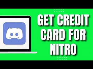 How To Get Credit Card For Discord Nitro (NEW & UPDATED 2023)
