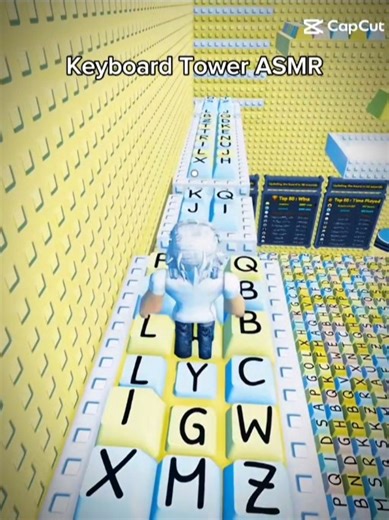 This Roblox ASMR Keyboard Tower Is SO Satisfying 🔥⌨️#roblox #asmrroblox #keyboardtower #shorts