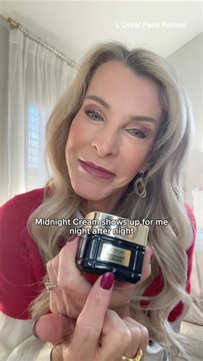 Joan Vassos on Instagram: "It's time for me to move on... from expensive moisturizers! Excited to be hard launching my new favorite moisturizer, @lorealparis Midnight Cream! The only moisturizer that shows up for me night after night! #LOrealParisPartner #LOrealMidnightCream #Skincare"